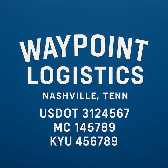 Truck Door Decal Sticker Signs With USDOT, MC, KYU, CA & Others | US DOT Compliant Truck Door Signs For Semi-Trucks, Work Trucks, Hot Shots (Set of 2)