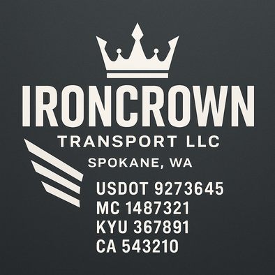 Truck Door Decal Sticker Signs With USDOT, MC, KYU, CA & Others | US DOT Compliant Truck Door Signs For Semi-Trucks, Work Trucks, Hot Shots (Set of 2)