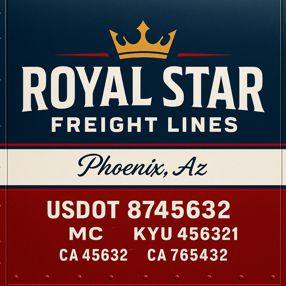 Truck Door Decal Sticker Signs With USDOT, MC, KYU, CA & Others | US DOT Compliant Truck Door Signs For Semi-Trucks, Work Trucks, Hot Shots (Set of 2)