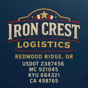 Truck Door Decal Sticker Signs With USDOT, MC, KYU, CA & Others | US DOT Compliant Truck Door Signs For Semi-Trucks, Work Trucks, Hot Shots (Set of 2)