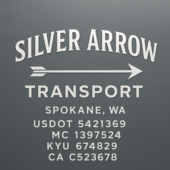 Truck Door Decal Sticker Signs With USDOT, MC, KYU, CA & Others | US DOT Compliant Truck Door Signs For Semi-Trucks, Work Trucks, Hot Shots (Set of 2)