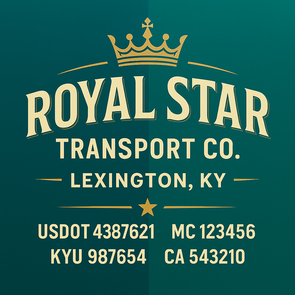 Truck Door Decal Sticker Signs With USDOT, MC, KYU, CA & Others | US DOT Compliant Truck Door Signs For Semi-Trucks, Work Trucks, Hot Shots (Set of 2)