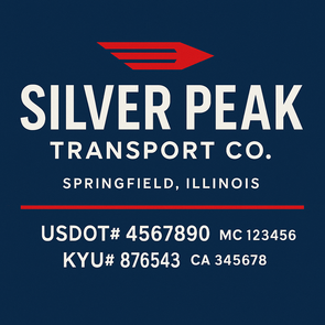 Truck Door Decal Sticker Signs With USDOT, MC, KYU, CA & Others | US DOT Compliant Truck Door Signs For Semi-Trucks, Work Trucks, Hot Shots (Set of 2)