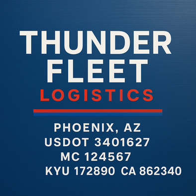 Truck Door Decal Sticker Signs With USDOT, MC, KYU, CA & Others | US DOT Compliant Truck Door Signs For Semi-Trucks, Work Trucks, Hot Shots (Set of 2)
