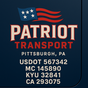 Truck Door Decal Sticker Signs With USDOT, MC, KYU, CA & Others | US DOT Compliant Truck Door Signs For Semi-Trucks, Work Trucks, Hot Shots (Set of 2)