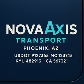 Truck Door Decal Sticker Signs With USDOT, MC, KYU, CA & Others | US DOT Compliant Truck Door Signs For Semi-Trucks, Work Trucks, Hot Shots (Set of 2)