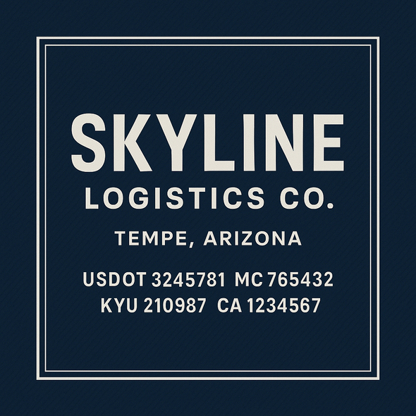 Truck Door Decal Sticker Signs With USDOT, MC, KYU, CA & Others | US DOT Compliant Truck Door Signs For Semi-Trucks, Work Trucks, Hot Shots (Set of 2)