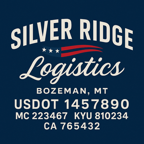 Truck Door Decal Sticker Signs With USDOT, MC, KYU, CA & Others | US DOT Compliant Truck Door Signs For Semi-Trucks, Work Trucks, Hot Shots (Set of 2)