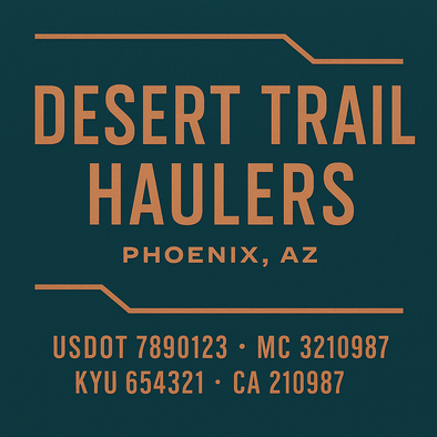 Truck Door Decal Sticker Signs With USDOT, MC, KYU, CA & Others | US DOT Compliant Truck Door Signs For Semi-Trucks, Work Trucks, Hot Shots (Set of 2)