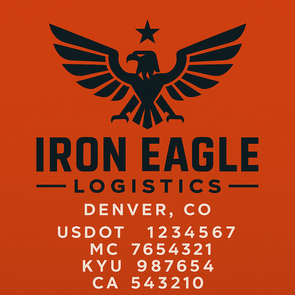 Truck Door Decal Sticker Signs With USDOT, MC, KYU, CA & Others | US DOT Compliant Truck Door Signs For Semi-Trucks, Work Trucks, Hot Shots (Set of 2)
