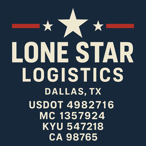 Truck Door Decal Sticker Signs With USDOT, MC, KYU, CA & Others | US DOT Compliant Truck Door Signs For Semi-Trucks, Work Trucks, Hot Shots (Set of 2)