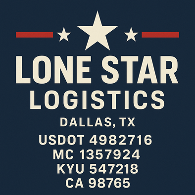 Truck Door Decal Sticker Signs With USDOT, MC, KYU, CA & Others | US DOT Compliant Truck Door Signs For Semi-Trucks, Work Trucks, Hot Shots (Set of 2)