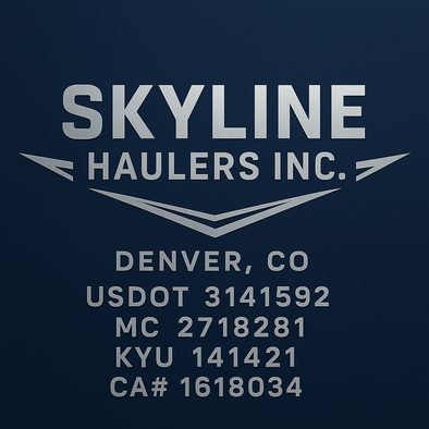 Truck Door Decal Sticker Signs With USDOT, MC, KYU, CA & Others | US DOT Compliant Truck Door Signs For Semi-Trucks, Work Trucks, Hot Shots (Set of 2)