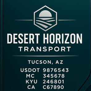 Truck Door Decal Sticker Signs With USDOT, MC, KYU, CA & Others | US DOT Compliant Truck Door Signs For Semi-Trucks, Work Trucks, Hot Shots (Set of 2)