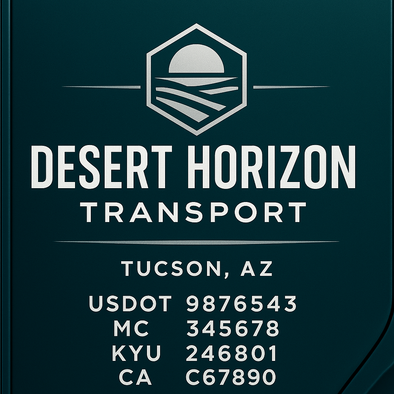 Truck Door Decal Sticker Signs With USDOT, MC, KYU, CA & Others | US DOT Compliant Truck Door Signs For Semi-Trucks, Work Trucks, Hot Shots (Set of 2)