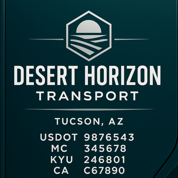 Truck Door Decal Sticker Signs With USDOT, MC, KYU, CA & Others | US DOT Compliant Truck Door Signs For Semi-Trucks, Work Trucks, Hot Shots (Set of 2)