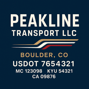 Truck Door Decal Sticker Signs With USDOT, MC, KYU, CA & Others | US DOT Compliant Truck Door Signs For Semi-Trucks, Work Trucks, Hot Shots (Set of 2)