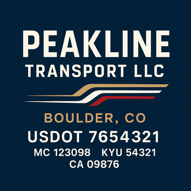 Truck Door Decal Sticker Signs With USDOT, MC, KYU, CA & Others | US DOT Compliant Truck Door Signs For Semi-Trucks, Work Trucks, Hot Shots (Set of 2)
