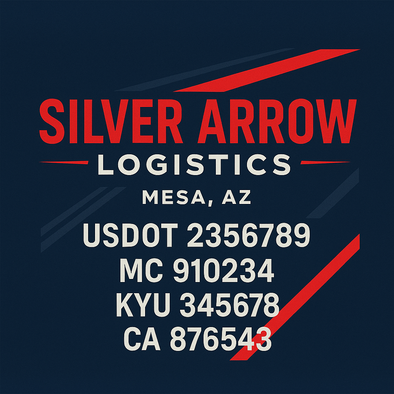 Truck Door Decal Sticker Signs With USDOT, MC, KYU, CA & Others | US DOT Compliant Truck Door Signs For Semi-Trucks, Work Trucks, Hot Shots (Set of 2)