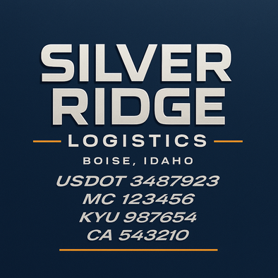 Truck Door Decal Sticker Signs With USDOT, MC, KYU, CA & Others | US DOT Compliant Truck Door Signs For Semi-Trucks, Work Trucks, Hot Shots (Set of 2)