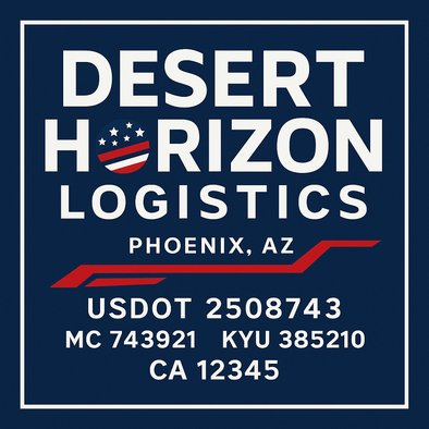 Truck Door Decal Sticker Signs With USDOT, MC, KYU, CA & Others | US DOT Compliant Truck Door Signs For Semi-Trucks, Work Trucks, Hot Shots (Set of 2)