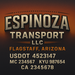 Truck Door Decal Sticker Signs With USDOT, MC, KYU, CA & Others | US DOT Compliant Truck Door Signs For Semi-Trucks, Work Trucks, Hot Shots (Set of 2)