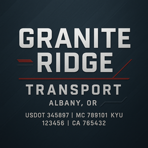 Truck Door Decal Sticker Signs With USDOT, MC, KYU, CA & Others | US DOT Compliant Truck Door Signs For Semi-Trucks, Work Trucks, Hot Shots (Set of 2)
