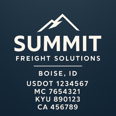 Truck Door Decal Sticker Signs With USDOT, MC, KYU, CA & Others | US DOT Compliant Truck Door Signs For Semi-Trucks, Work Trucks, Hot Shots (Set of 2)