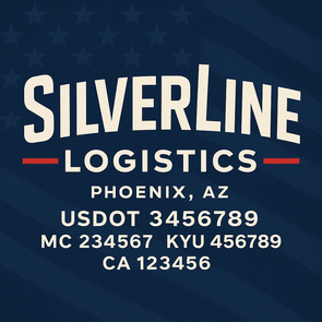 Truck Door Decal Sticker Signs With USDOT, MC, KYU, CA & Others | US DOT Compliant Truck Door Signs For Semi-Trucks, Work Trucks, Hot Shots (Set of 2)