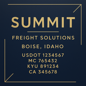 Truck Door Decal Sticker Signs With USDOT, MC, KYU, CA & Others | US DOT Compliant Truck Door Signs For Semi-Trucks, Work Trucks, Hot Shots (Set of 2)