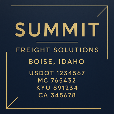 Truck Door Decal Sticker Signs With USDOT, MC, KYU, CA & Others | US DOT Compliant Truck Door Signs For Semi-Trucks, Work Trucks, Hot Shots (Set of 2)