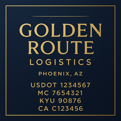 Truck Door Decal Sticker Signs With USDOT, MC, KYU, CA & Others | US DOT Compliant Truck Door Signs For Semi-Trucks, Work Trucks, Hot Shots (Set of 2)