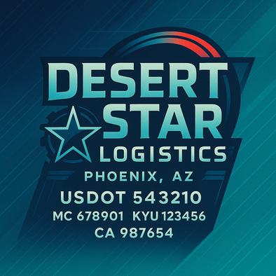 Truck Door Decal Sticker Signs With USDOT, MC, KYU, CA & Others | US DOT Compliant Truck Door Signs For Semi-Trucks, Work Trucks, Hot Shots (Set of 2)