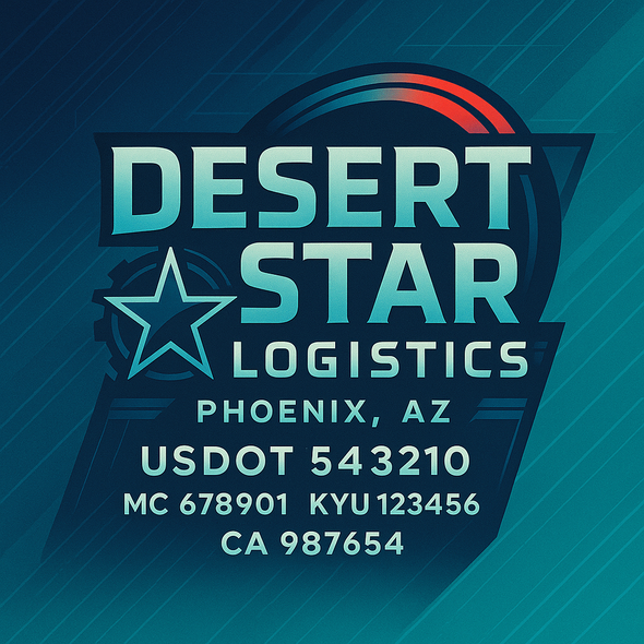 Truck Door Decal Sticker Signs With USDOT, MC, KYU, CA & Others | US DOT Compliant Truck Door Signs For Semi-Trucks, Work Trucks, Hot Shots (Set of 2)