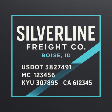 Truck Door Decal Sticker Signs With USDOT, MC, KYU, CA & Others | US DOT Compliant Truck Door Signs For Semi-Trucks, Work Trucks, Hot Shots (Set of 2)