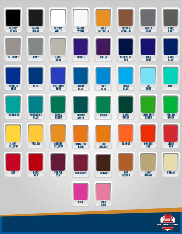 TPCL Number Decal Lettering (Set of 2)