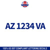 Boat Registration Number Decal Sticker Lettering (Set of 2)