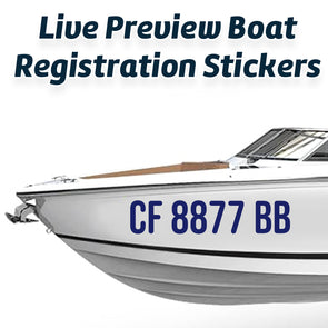 boat registration decals