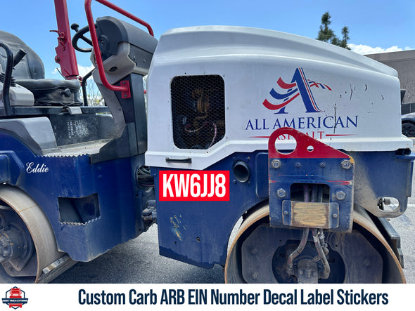 carb ein label decal