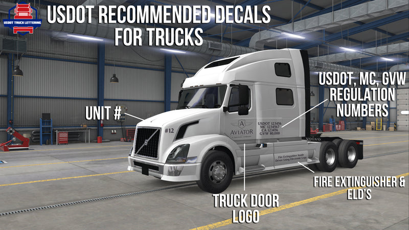 usdot recommended decals for trucks