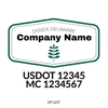 truck door decal with USDOT, MC
