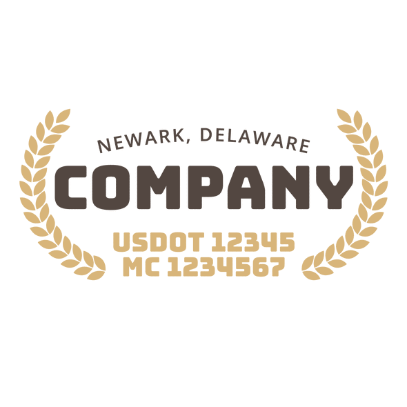truck door decal with USDOT, MC