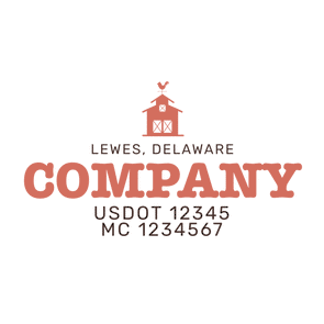 truck door decal with USDOT, MC