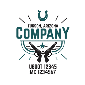 truck door decal with USDOT, MC