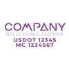 truck door decal with USDOT, MC