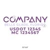 truck door decal with USDOT, MC