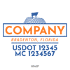 truck door decal with USDOT, MC
