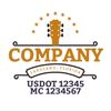 truck door decal with USDOT, MC