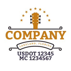 truck door decal with USDOT, MC