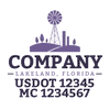 truck door decal with USDOT, MC